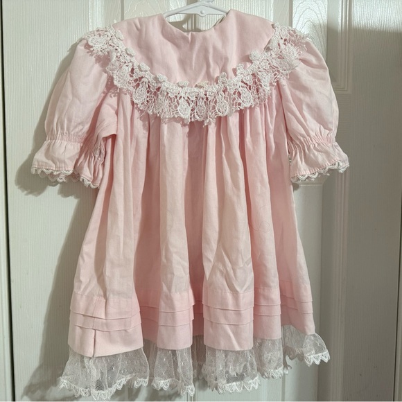 Vintage Peaches N Cream Dress - Size 3T - Picture 1 of 9
